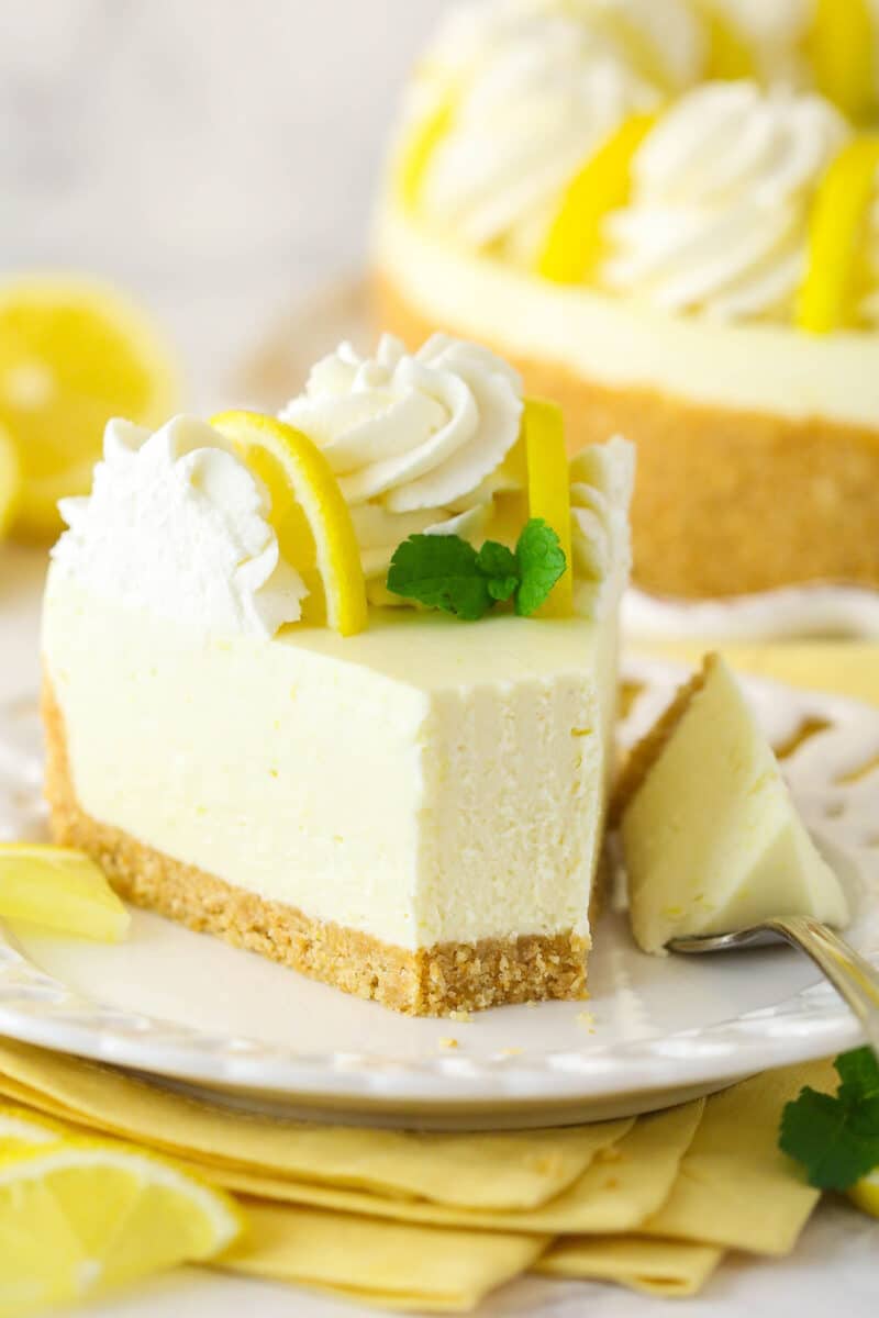 No Bake Lemon Cheesecake Recipe | Life, Love and Sugar