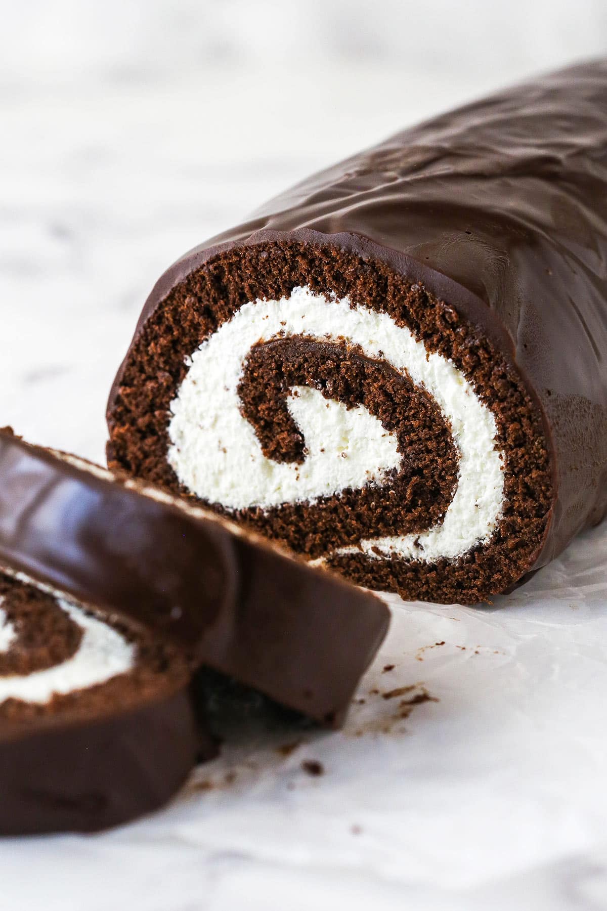 Chocolate Swiss Roll Recipe l Life Love and Sugar