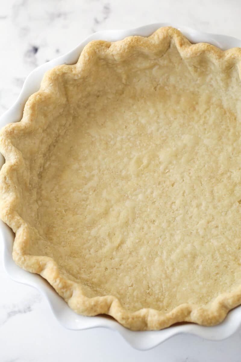 Baked pie crust