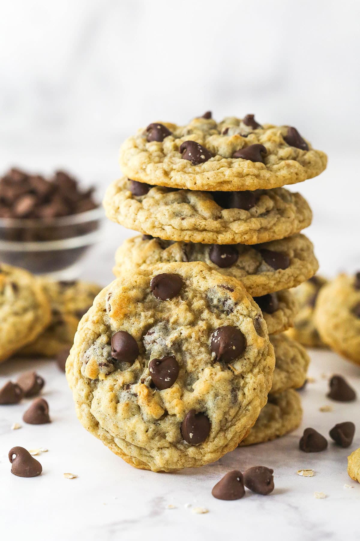 Chewy Oatmeal Chocolate Chip Cookies - A Cookie Jar Must-Have